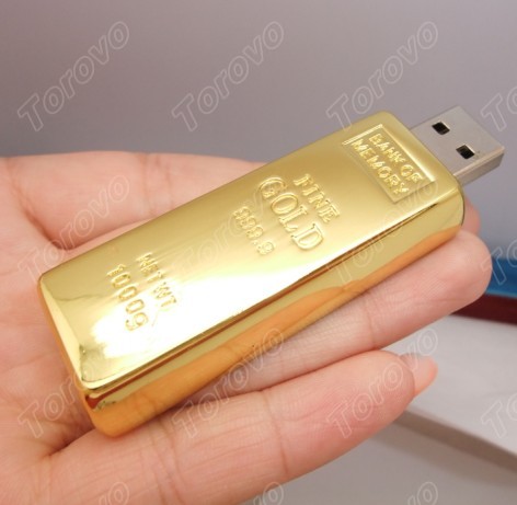 黃金般的金條U盤生產商大批量批發(fā)